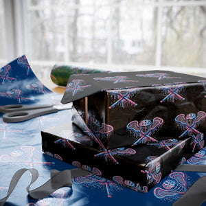 Lacrosse Drip Ice Cream Lax Helmet Sticks Sport Player Wrapping Paper Roll TS11 Black Print Your Wear