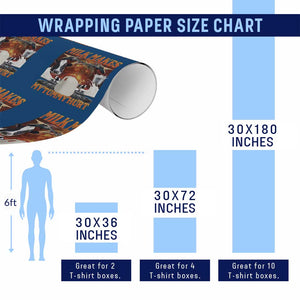 Lactose Intolerant Meme Wrapping Paper Roll Milk Makes My Tummy Hurt Vintage Bootleg Graphic TS10 Print Your Wear