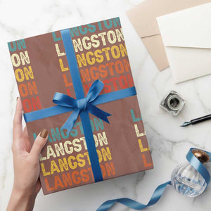 Langston Wrapping Paper Roll Oklahoma Retro Vintage City