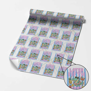 Later Fifth Grader School's Out For Summer Wrapping Paper Roll Last Day Of School Later Gator Alligator TS14 Christmas Plaid Print Your Wear