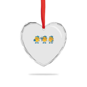 Latke For The Holidays Heart Crystal Glass Ornament Hanukkah Jewish Christmas Gift TS12 Print Your Wear