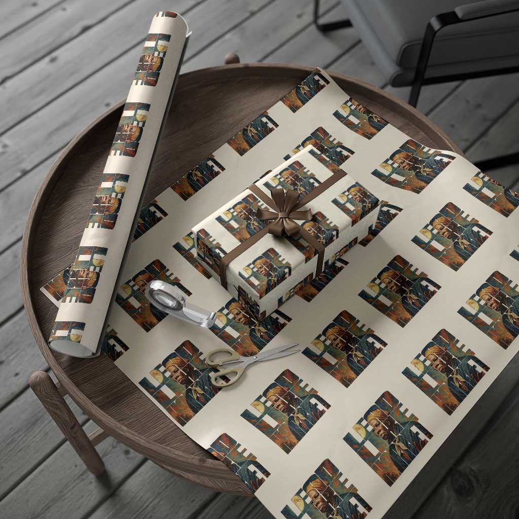 Lead Like Harriet Wrapping Paper Roll Black History Month Juneteenth Quote TS12 Beige Print Your Wear