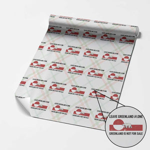 Leave Greenland Alone Polar Bear Protest Wrapping Paper Roll Not For Sale Patriotic Flag TS02 Christmas Plaid Print Your Wear
