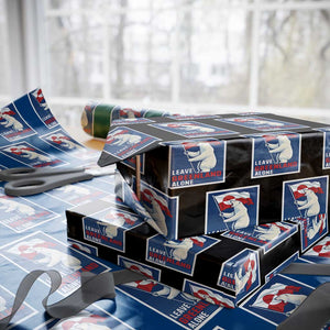 Leave Greenland Alone Polar Bear Resist Wrapping Paper Roll Vintage Patriotic Propaganda Sovereignty Protest TS02 Black Print Your Wear