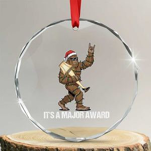 Leg Lamp Christmas Crystal Glass Ornament Funny Bigfoot Fra Gee Leh Xmas TS14 Transparent Glass 3'' Circle Print Your Wear