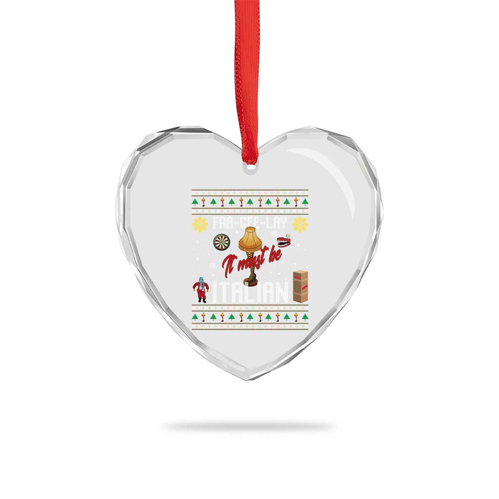 Leg Lamp Christmas Heart Crystal Glass Ornament Funny Ugly Xmas Fra Gee Lay TS10 Print Your Wear