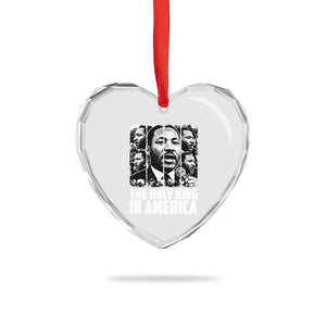 Legacy Of Martin Luther King Jr Heart Crystal Glass Ornament The Only King In America TS12 Print Your Wear