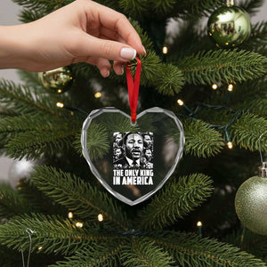Legacy Of Martin Luther King Jr Heart Crystal Glass Ornament The Only King In America TS12 Print Your Wear