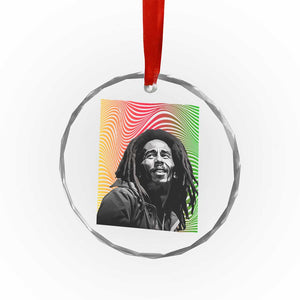 Legend Bob Crystal Glass Ornament One Love The Reggae Vintage Graphic - Print Your Wear