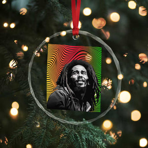 Legend Bob Crystal Glass Ornament One Love The Reggae Vintage Graphic - Print Your Wear