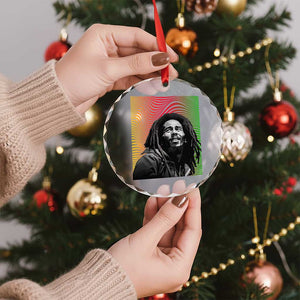 Legend Bob Crystal Glass Ornament One Love The Reggae Vintage Graphic - Print Your Wear