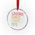 Legend Since June 1975 Crystal Glass Ornament Vintage Retro 50th Birthday Gifts TS10 Transparent Glass 3'' Circle Print Your Wear