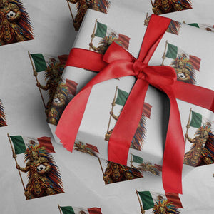 Legendary Mexican Soccer Warrior Pride Wrapping Paper Roll TS12 White Print Your Wear