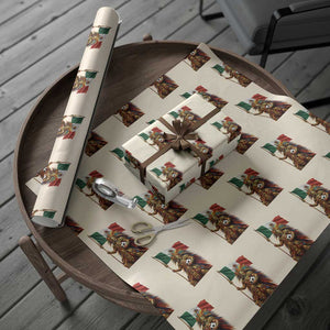 Legendary Mexican Soccer Warrior Pride Wrapping Paper Roll TS12 Beige Print Your Wear
