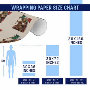 Legendary Mexican Soccer Warrior Pride Wrapping Paper Roll TS12 Print Your Wear
