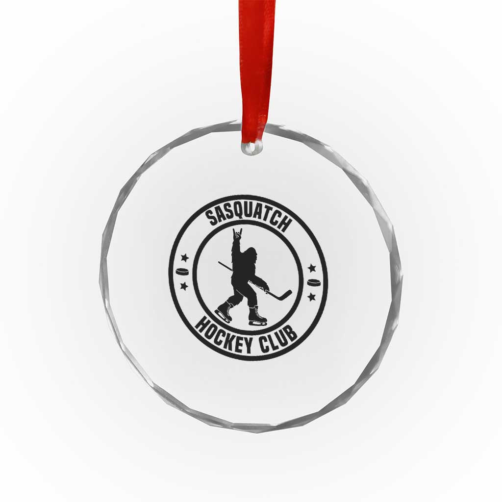 Legendary Sasquatch Hockey Club Crystal Glass Ornament Funny Ice Hockey Gift TS12 Print Your Wear