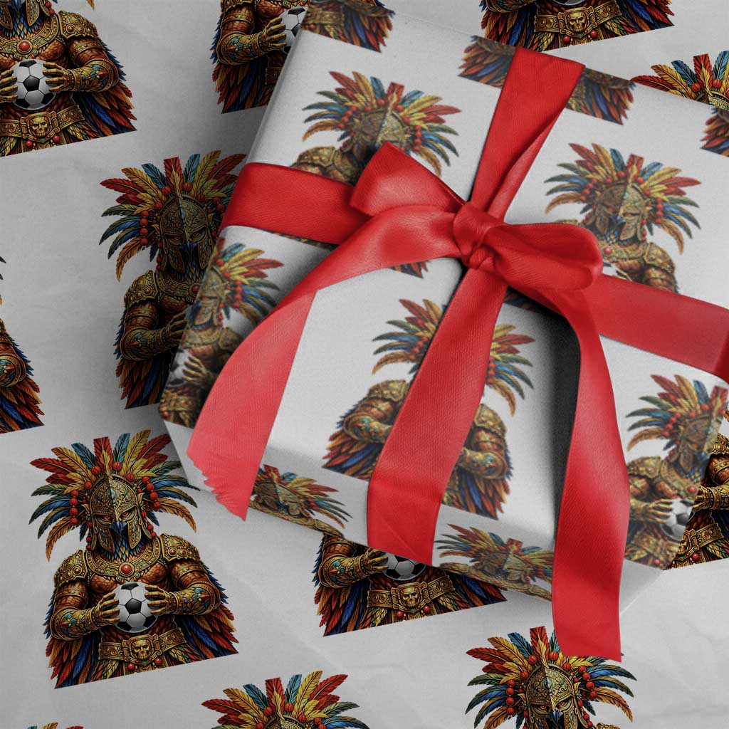 Legendary Tribal Soccer Warrior Wrapping Paper Roll Football Lover TS12 White Print Your Wear