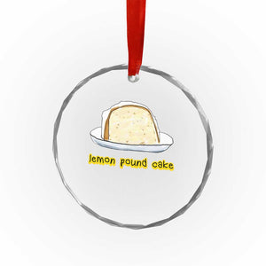 Lemon Pound Cake Funny Meme Crystal Glass Ornament Viral Edgy Hip Hop Humor Parody Gift for Rap Fans TS02 Print Your Wear