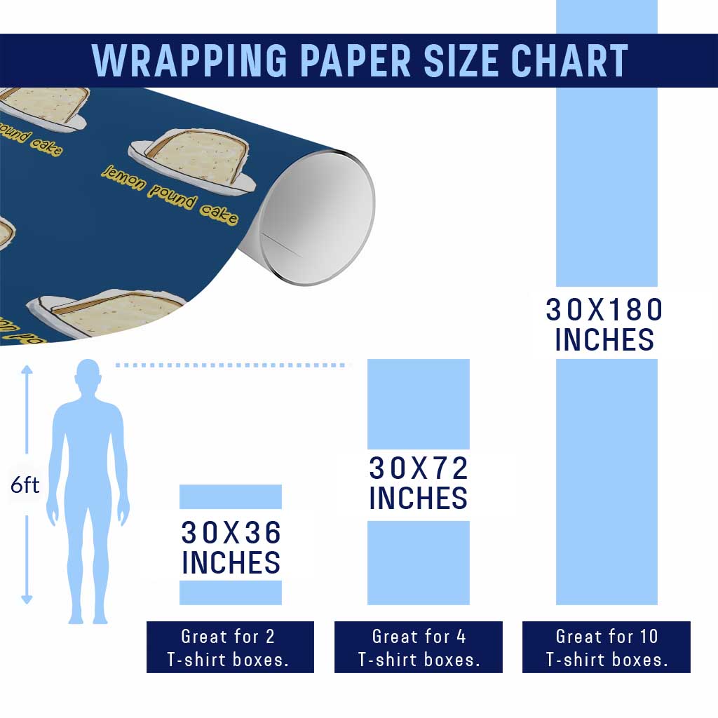 Lemon Pound Cake Funny Meme Wrapping Paper Roll Viral Edgy Hip Hop Humor Parody Gift for Rap Fans TS02 Print Your Wear