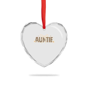 Leopard Auntie Heart Crystal Glass Ornament Coquette Bow Cute Gift For Aunt TS10 Print Your Wear