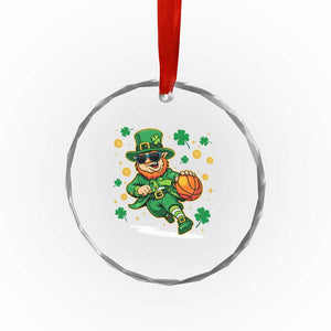 Leprechaun Basketball St Patricks Day Sport Lover Crystal Glass Ornament TS11 Print Your Wear