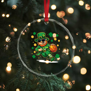Leprechaun Basketball St Patricks Day Sport Lover Crystal Glass Ornament TS11 Print Your Wear