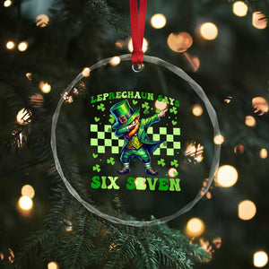Leprechaun Six Seven Meme Crystal Glass Ornament Funny St Patricks Day Gift TS12 Print Your Wear