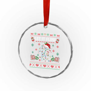 Let It Flow Christmas Crystal Glass Ornament Anatomy Heart Cardiac Nurse Santa Xmas TS14 Print Your Wear