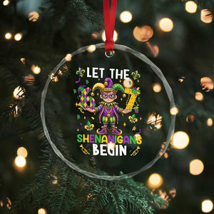 Let The 67 Shenanigans Begin Crystal Glass Ornament Six Seven Meme Mardi Gras TS12 Print Your Wear