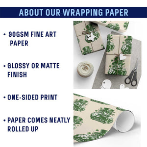 Lets Get Lucked Up Wrapping Paper Roll St Patricks Day Party Humor TS12 Print Your Wear