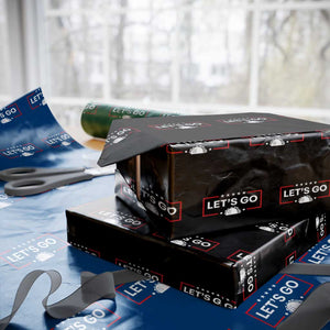 Let's Go Taco Wrapping Paper Roll Tacos for President Political Satire TS02 Black Print Your Wear
