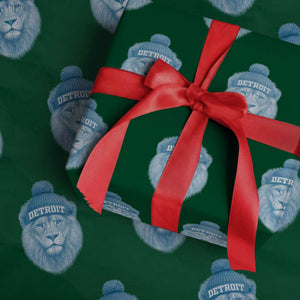 LF Football Wrapping Paper Roll Retro Sport Fan TS10 Green Print Your Wear