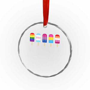 LGBT Rainbow Popsicles Crystal Glass Ornament Summer Ice Cream LGBTQ Pride Ally TS10 Print Your Wear