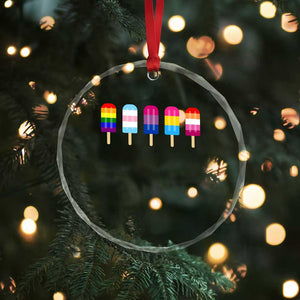 LGBT Rainbow Popsicles Crystal Glass Ornament Summer Ice Cream LGBTQ Pride Ally TS10 Print Your Wear