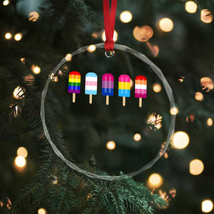 LGBT Rainbow Popsicles Crystal Glass Ornament Summer Ice Cream LGBTQ Pride Ally TS10 Print Your Wear