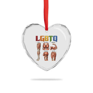 LGBTQ Acronym Funny Fitness Gym Rainbow Muscle Graphic Heart Crystal Glass Ornament Legs Glutes Biceps Triceps Quads TS02 Print Your Wear