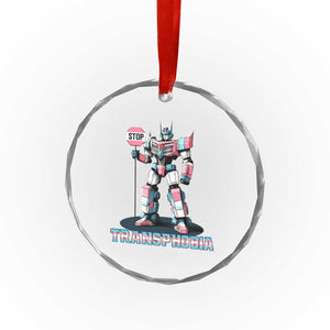 LGBTQ Trans Crystal Glass Ornament Stop Transphobia Trans Rights Social Justice TS10 Print Your Wear