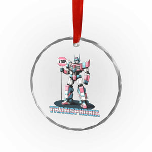 LGBTQ Trans Crystal Glass Ornament Stop Transphobia Trans Rights Social Justice TS10 Print Your Wear