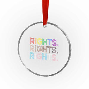 LGBTQ Trans Rights Crystal Glass Ornament Social Justice Equality Human Rights TS10 Print Your Wear
