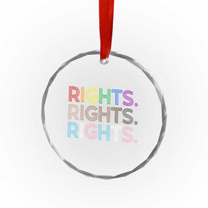 LGBTQ Trans Rights Crystal Glass Ornament Social Justice Equality Human Rights TS10 Print Your Wear