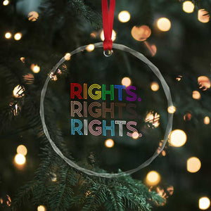 LGBTQ Trans Rights Crystal Glass Ornament Social Justice Equality Human Rights TS10 Print Your Wear