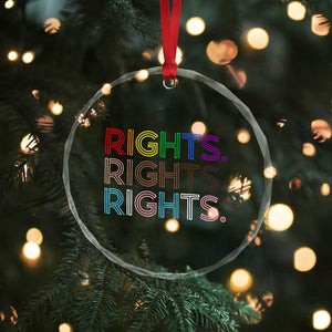 LGBTQ Trans Rights Crystal Glass Ornament Social Justice Equality Human Rights TS10 Print Your Wear