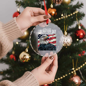 Liberation Day April 2 2025 Crystal Glass Ornament Fair Trade Patriotic American Eagle USA Flag TS02 Print Your Wear