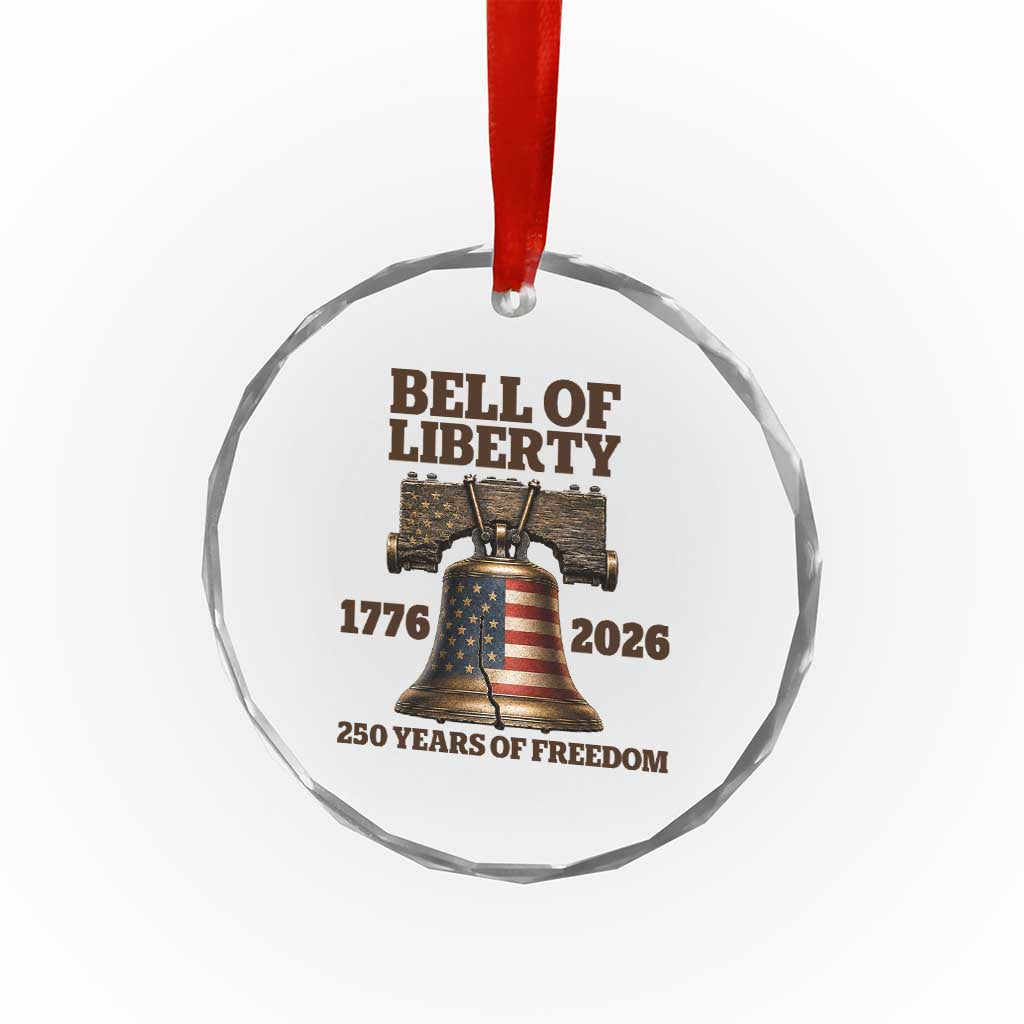 Liberty Bell 250th Anniversary Crystal Glass Ornament American Pride Gift TS12 Print Your Wear