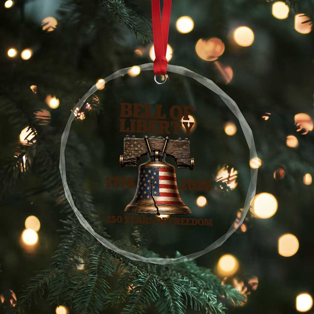 Liberty Bell 250th Anniversary Crystal Glass Ornament American Pride Gift TS12 Print Your Wear