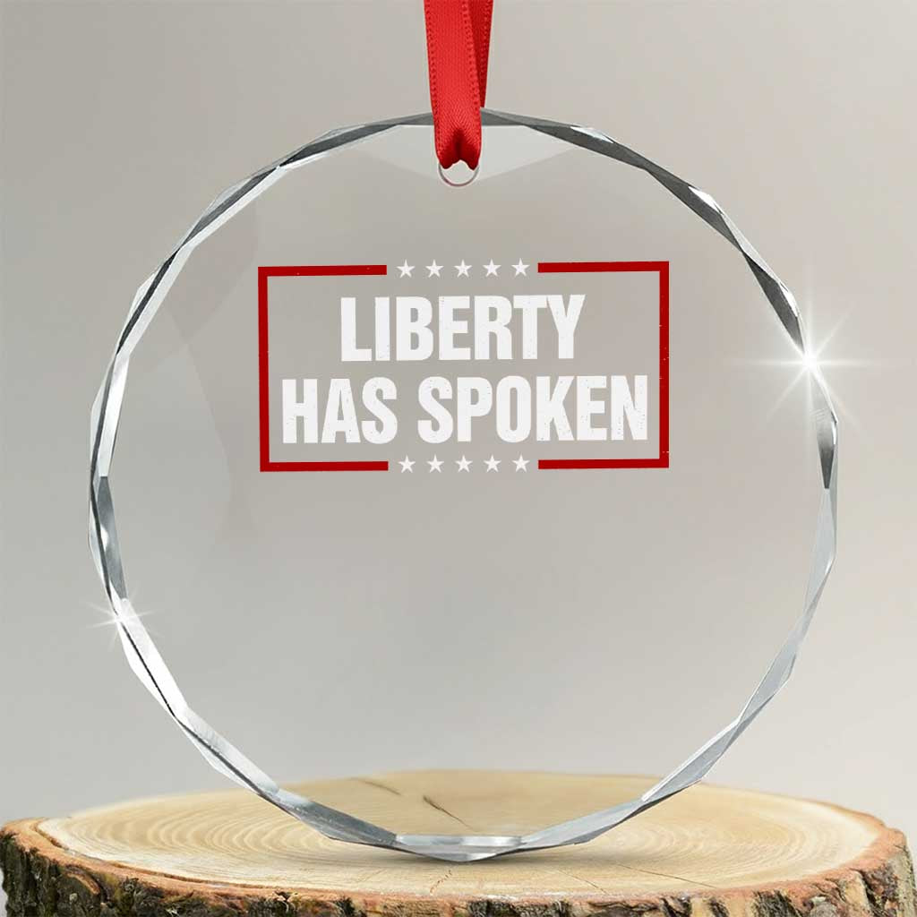 Liberty Has Spoken Funny Basketball Pointing Meme Crystal Glass Ornament TS11 Transparent Glass 3'' Circle Print Your Wear