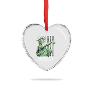 Liberty Has Spoken Heart Crystal Glass Ornament Funny Basketball Statue of Liberty Pointing Meme TS11 Print Your Wear