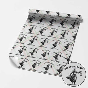 Liberty Or Death Wrapping Paper Roll Harriet Tubman Quote TS12 Christmas Plaid Print Your Wear