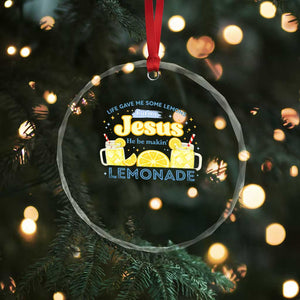 Life Gave Me Some Lemons Crystal Glass Ornament Funny Lemonade Jesus Christian TS10 Print Your Wear