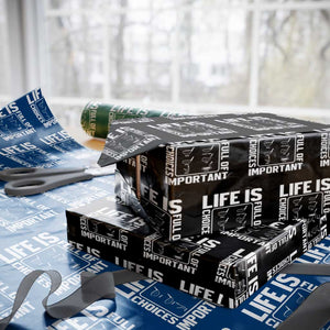 Life Is Full Of Important Choices Wrapping Paper Roll Golf Lover Gift TS12 Black Print Your Wear